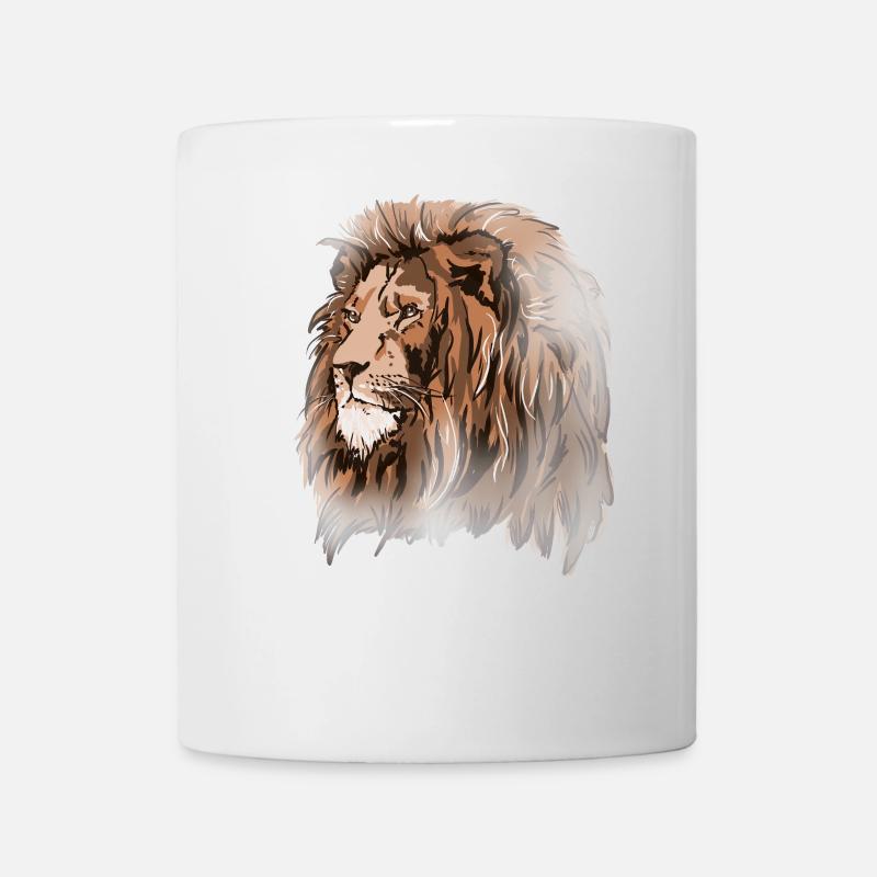 Löwe - Tasse - Weiß