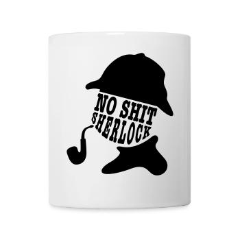 no shit sherlock - Mug blanc - blanc - Devant