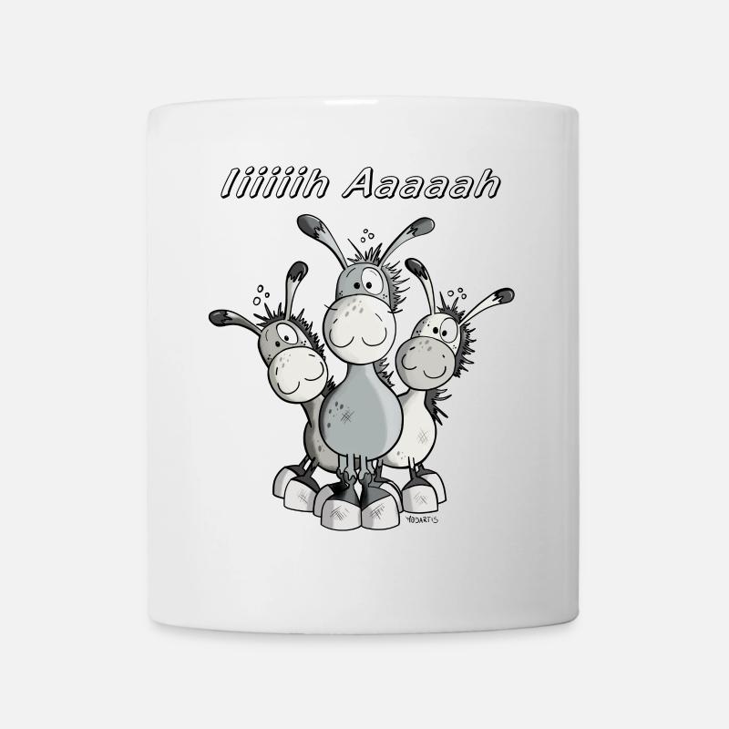 Esel Trio - Tasse - Weiß