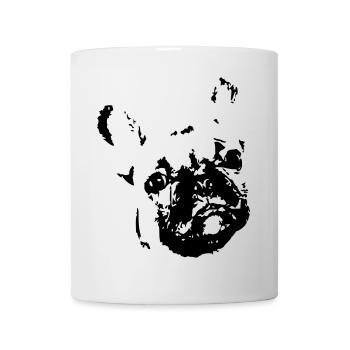 French Bulldog, Bulldog, French Bulldog - Mug - white - Front