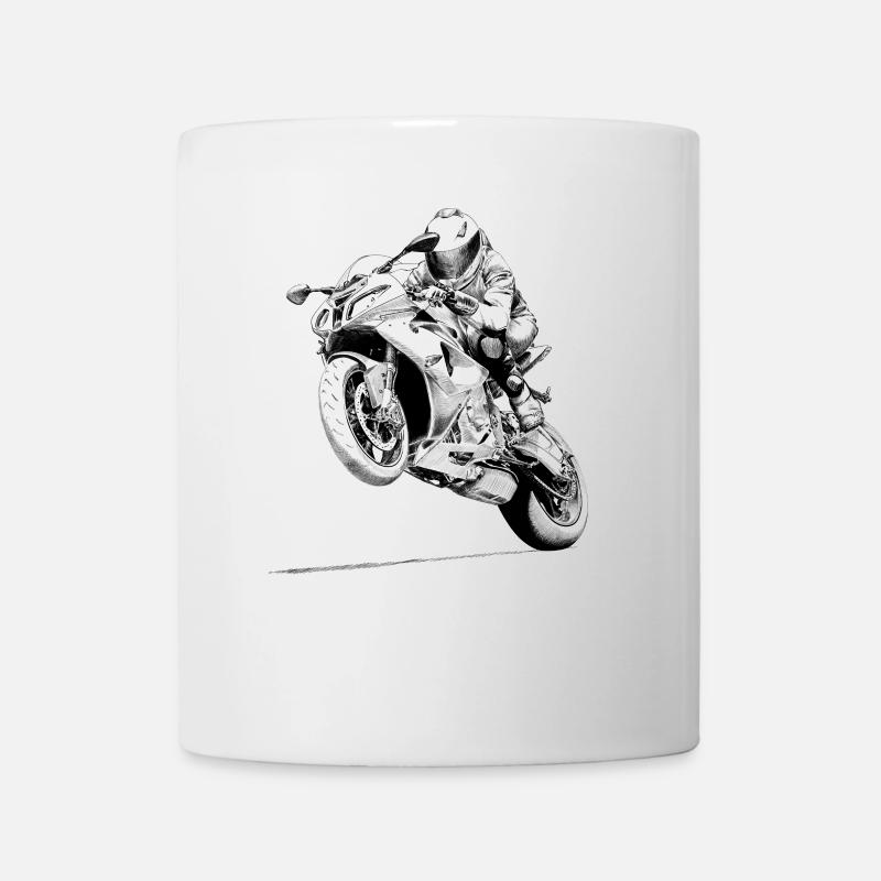 Motorrad - Tasse - Weiß