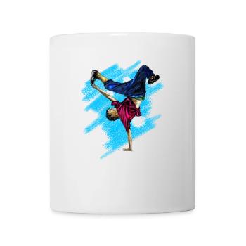 Dynamischer Streetdance Akrobatik-Design - Tasse - Weiß - Vorne