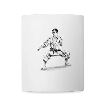 karate - Mug blanc - blanc - Devant