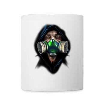 Maske - Tasse - Weiß - Vorne