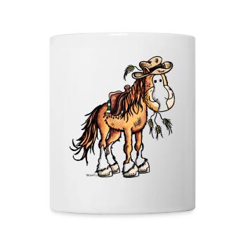Westernpferd on Tour - Tasse - Weiß - Vorne