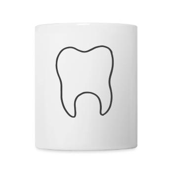 Zahn - Tasse - Weiß - Vorne