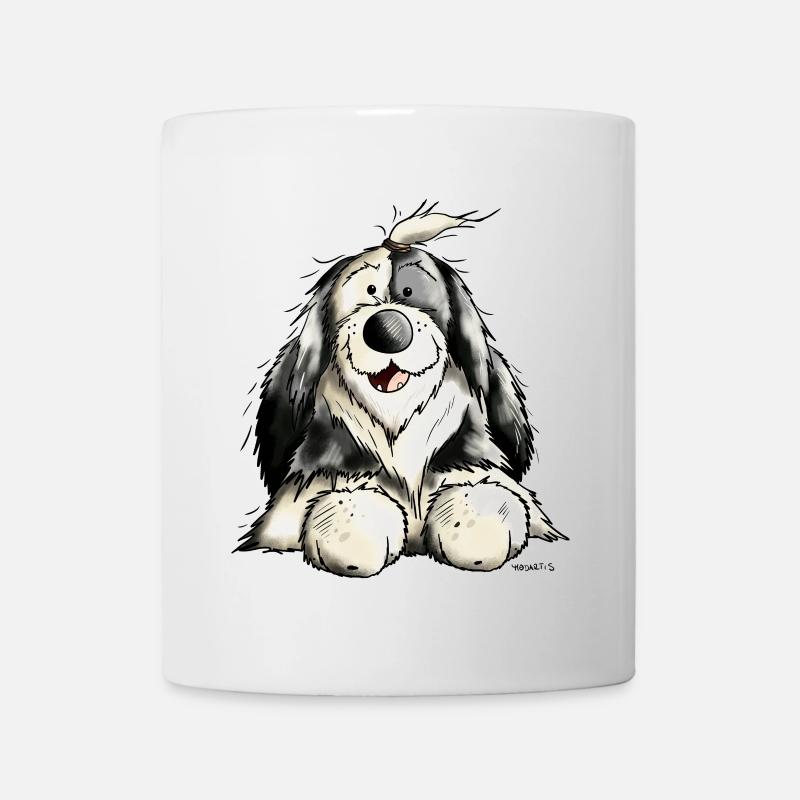 Mignon Bobtail Chien - Mug blanc - blanc