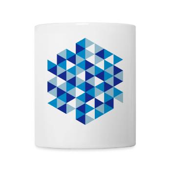 Triangle Design 03 - Mug blanc - blanc - Devant