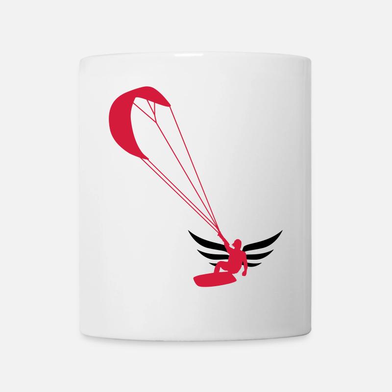 Kiteboarding / Kitesurfing / Kitesurf / - Mug blanc - blanc