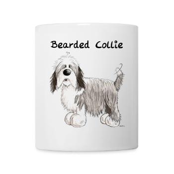 Happy Bearded Collie - Mug - white - Front
