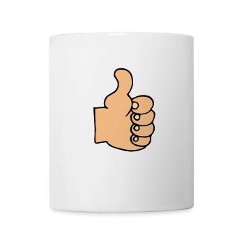 POUCE - Mug blanc - blanc - Devant