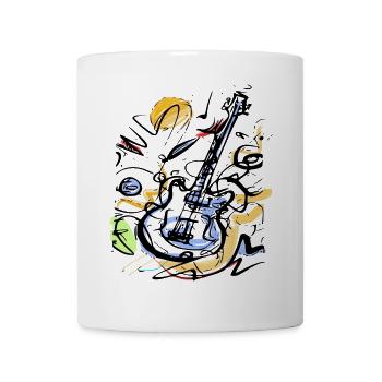 Musik Gitarre Love - Tasse - Weiß - Vorne