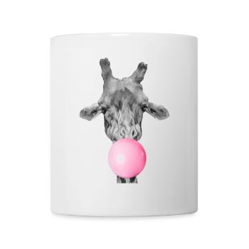 Giraffe und kaugummi - Tasse - Weiß - Vorne