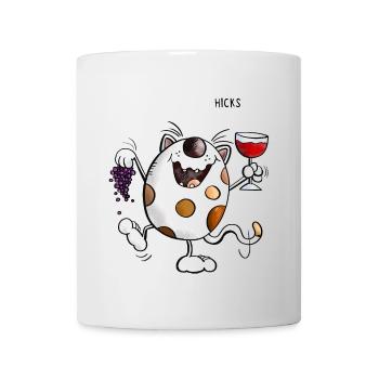 Mignon chat comique - Mug blanc - blanc - Devant