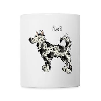 Mudi Play - Chien - Chiens - Cadeau - Mug blanc - blanc - Devant