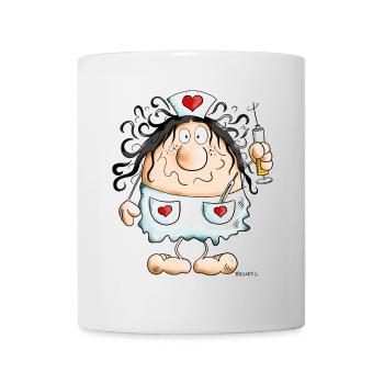 Lustige Krankenschwester - Arzt - Ärztin - Medizin - Tasse - Weiß - Vorne