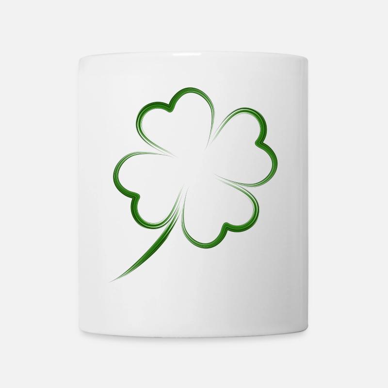trèfle - Mug blanc - blanc