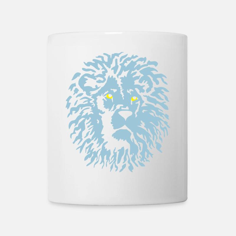 loewe raubtier - Tasse - Weiß