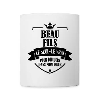 Beau Fils - Beau-Fils - Famille - Mariage - Tshirt - Mug - white - Front