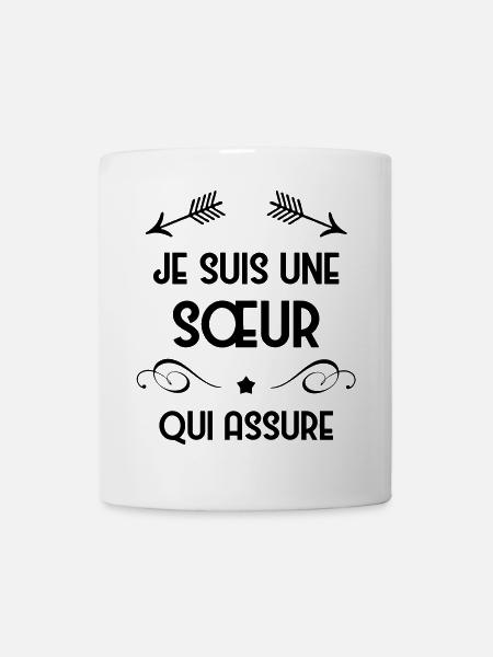 Soeur Soeurette Frère Naissance Bébé Sœur - Mug blanc - blanc