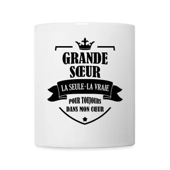 Soeur Soeurette Frère Naissance Bébé Sœur - Mug blanc - blanc - Devant