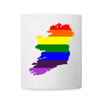 Gay Pride Ireland Irish Rainbow Flag - Mug - white - Front