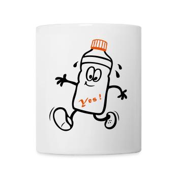 Sportler, Jogger - Tasse - Weiß - Vorne