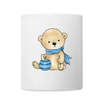 Ours avec ballon - Mug blanc - blanc - Devant