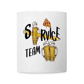 Service Team Bier - Tasse - Weiß - Vorne