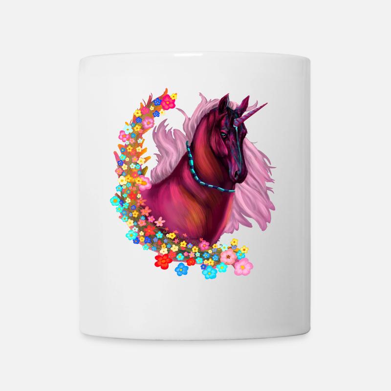 Rosa Einhorn - Tasse - Weiß