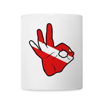 Ok Tauchen - Tasse - Weiß - Vorne