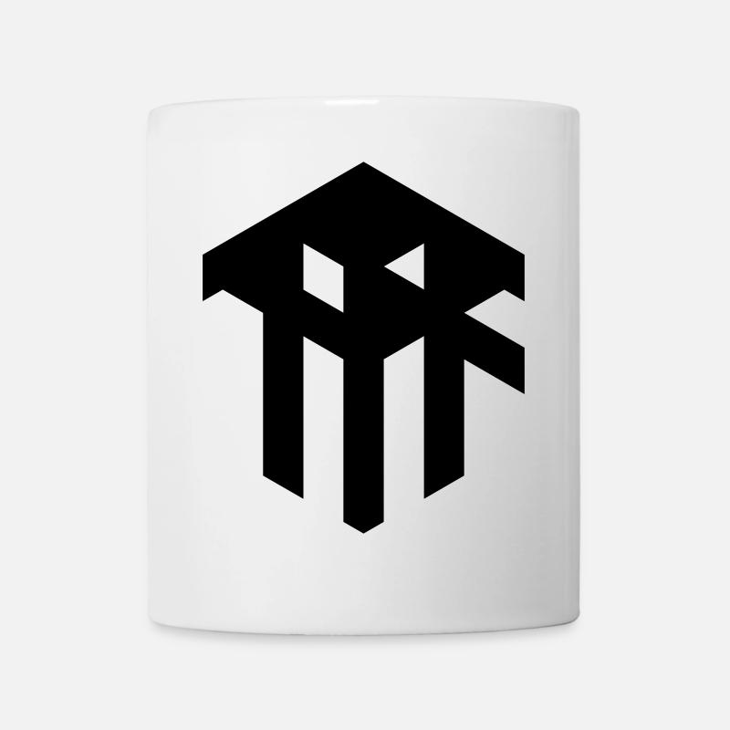 "Teiwaz/Tiwaz" (Tyr, Tir) Vector bind rune, QRF0 © - Tasse - Weiß