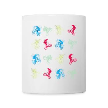 BMX / Bmx / bmx / Geschenkidee / Geburtstag - Tasse - Weiß - Vorne