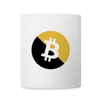 Bitcoin Golden Glitter - Mug - white - Front