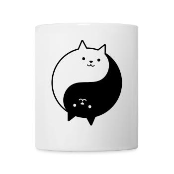 Cat Yin Yang - Mug - white - Front