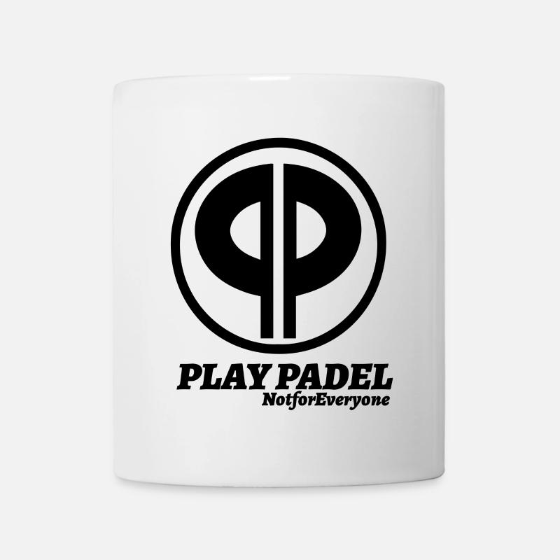 Reinschwarz: Minimale Silhouette - Tasse - Weiß