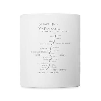 Pilgrimage route Franconia Italy France - Mug - white - Front