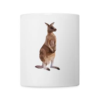 Graphique géométrique Kangaroo Low Poly - Mug blanc - blanc - Devant