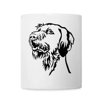 Tête de Magyar Vizsla - Mug blanc - blanc - Devant