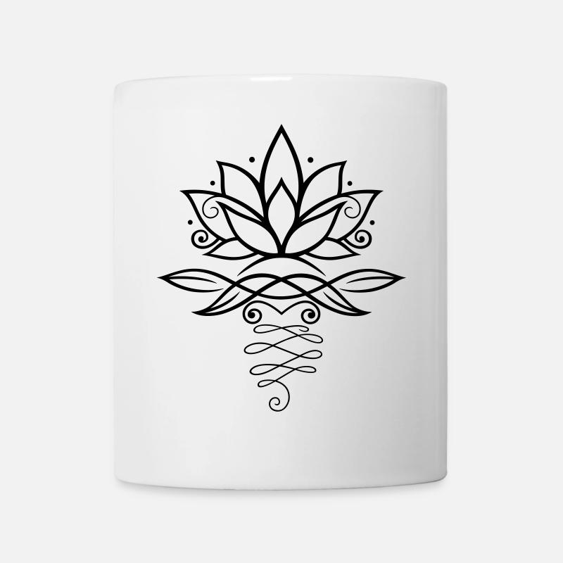 Lotus Lotusblüte Yoga - Mug blanc - blanc
