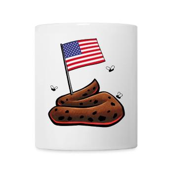 USA Haufen - Tasse - Weiß - Vorne