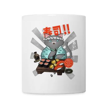 Sushi Cat Chef - Mug - white - Front