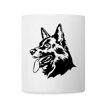 German shepherd head - Mug - white - Front
