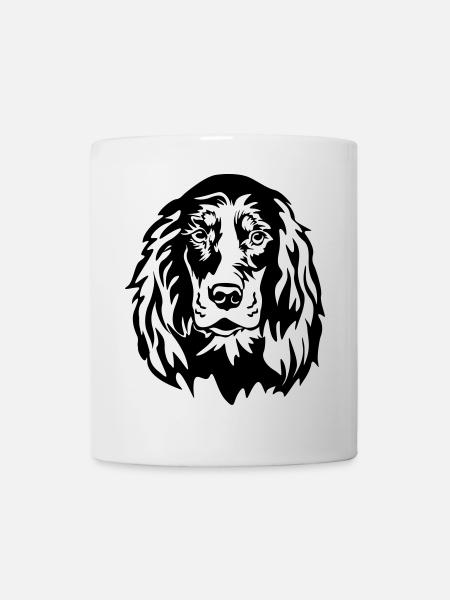 Gordon Setter Kopf - Tasse - Weiß