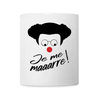 Coluche - Je me marre ! Citation Humour comique - Mug blanc - blanc - Devant