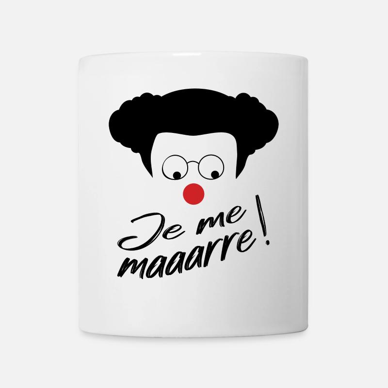 Coluche - Je me marre ! Citation Humour comique - Mug blanc - blanc