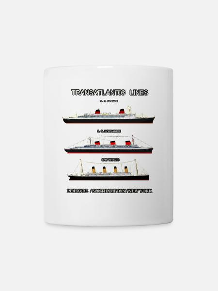 TRANSATLANTIK LINIENLouis RUNEMBERG © Adagp - Tasse - Weiß