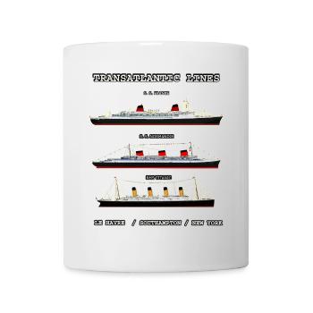 LINER FRANCE NORMANDIE TITANIC Louis RUNEMBERG - Mug - white - Front