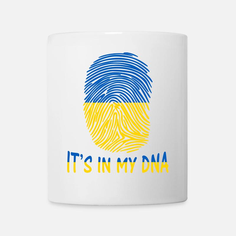 Flagge der Ukraine ist es in meiner DNA-Geschenk-Idee - Tasse - Weiß