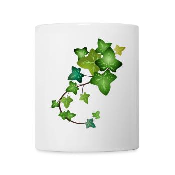 evergreen bright green ivy tendril - Mug - white - Front